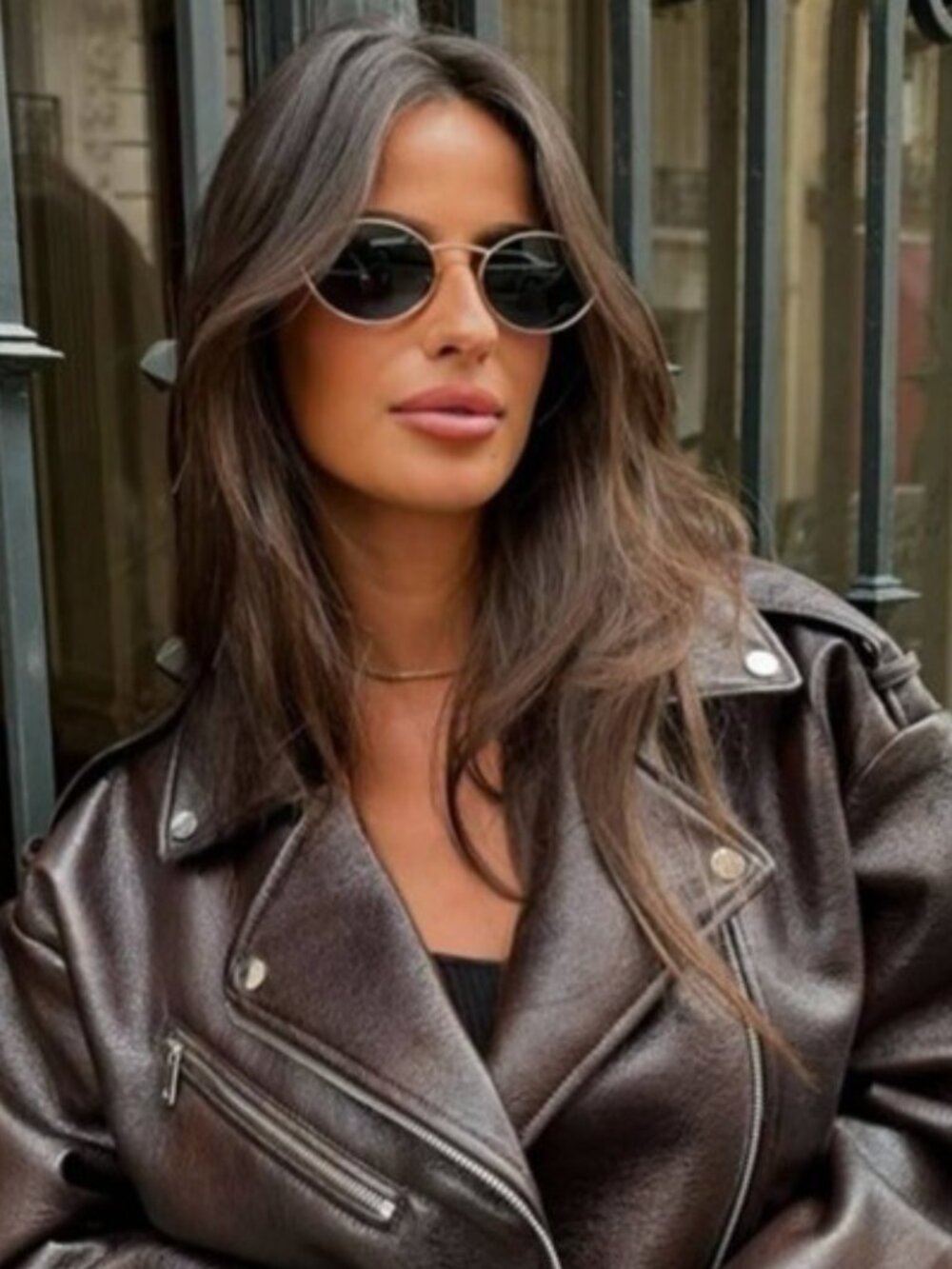 Miu Miu MU52YS ZVN80Q Sunglasses Gold Oval Frame, Dark Grey Lenses